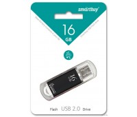 Накопитель USB 2.0 Smart Buy 16GB V-CUT Black