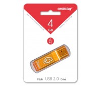 Накопитель USB 2.0 Smartbuy 4GB Glossy series orange