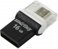 Накопитель USB 2.0 Smart Buy 16GB POKO series OTG black