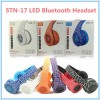 Наушники STN 17 MP3+Bluetooth+FM LED