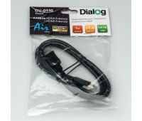 Dialog CV-0110 black - кабель HDMI A (M) - HDMI A (M), V1.4, длина 1м