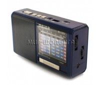 Радиоприемник М -132 U (Micro SD+ USB, FM, фонарик) Часы