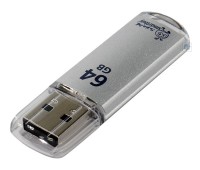 Накопитель USB 2.0 Smart Buy 64GB V-Cut silver