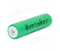 Аккумуляторная батарея 18650 MantaRay 3000мАч (real 2000mAh) 3.7V PCB ( стабилизация напряжения) Green
