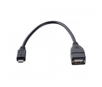 Кабель VS USB2.0 A розетка - Micro USB вилка (OTG), длина 0,2 м. (U202)