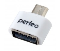 КартРидер Perfeo USB adapter with OTG (PF-VI-O003 White) белый