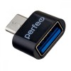 КартРидер Perfeo USB adapter на micro USB c OTG (PF-VI-O010 Black) чёрный