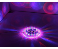 Цветомузыкальный диск LED 48шт 8Вт Прозрачный корпус