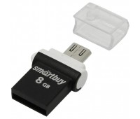 Накопитель USB 2.0 Smart Buy 8GB POKO series OTG black