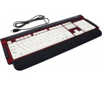 Клавиатура KK-L06U WHITE Dialog Katana - Multimedia, с подсветкой клавиш, USB