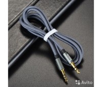 Аудио кабель AUX HOCO в матерчатой обмотке в коробке (1.0м)