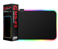 Коврик для мыши черный RGB GMS-X5 (25*35) питание Micro USB,